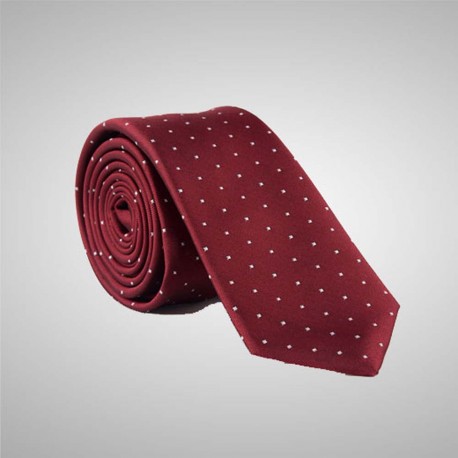 Dotted Burgundy Tie