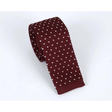 Chevron Red Burgundy Tie