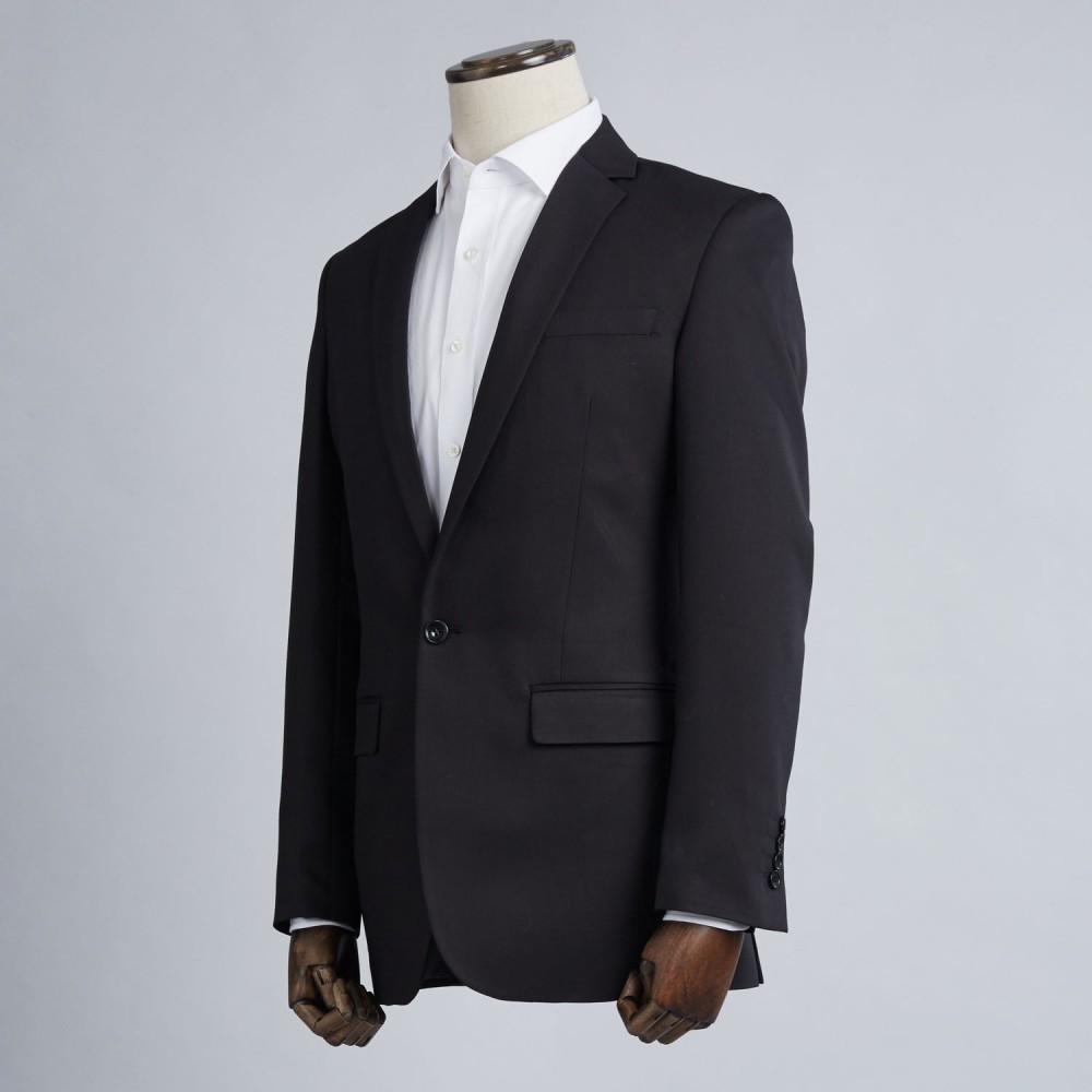 Solid Black Executive Suit view 2