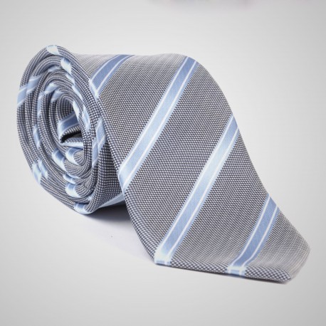 Striped Grey Tie