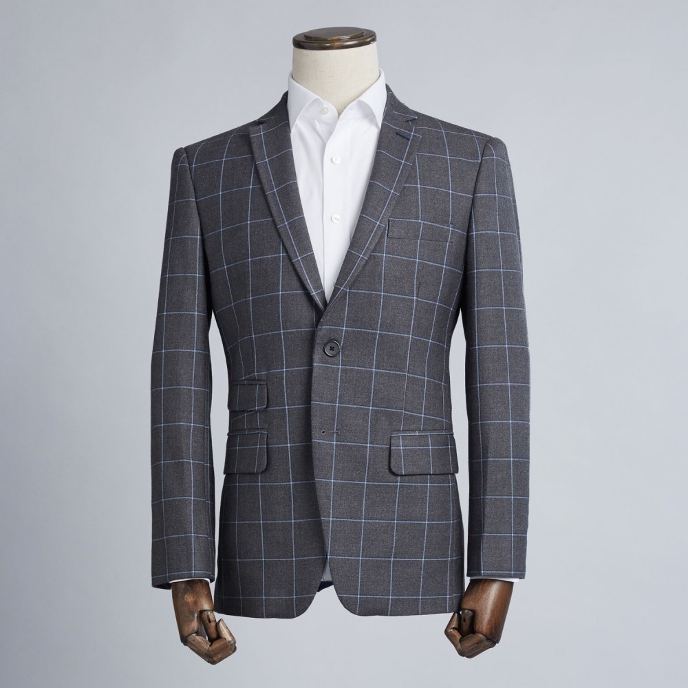 Classic Grey Check Suit