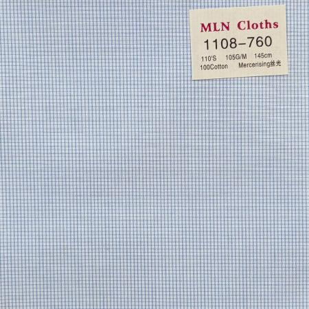 Light Blue Checked Poplin Shirt