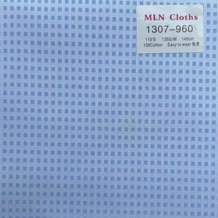 Blue Jacquard Weave Shirt