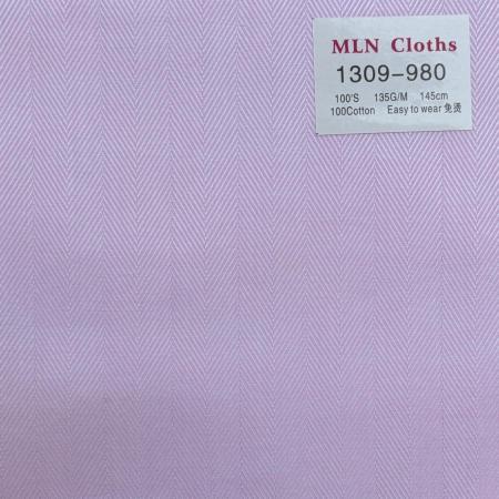 Pink Herringbone Weave Shirt