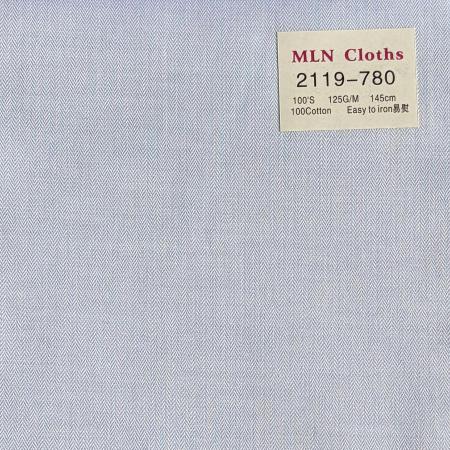 Light Blue Small Herringbone Weave Shirt